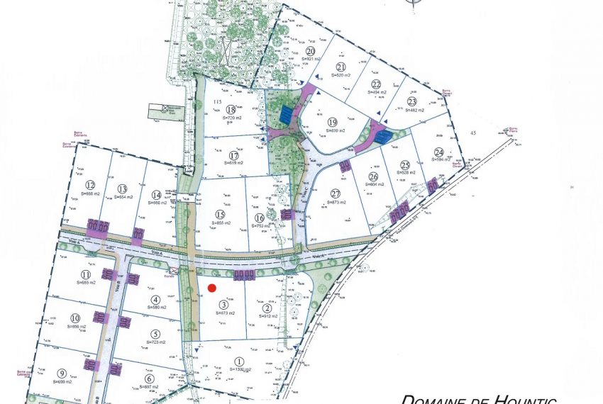 Plan de composition Domaine du Hountic Seignosse